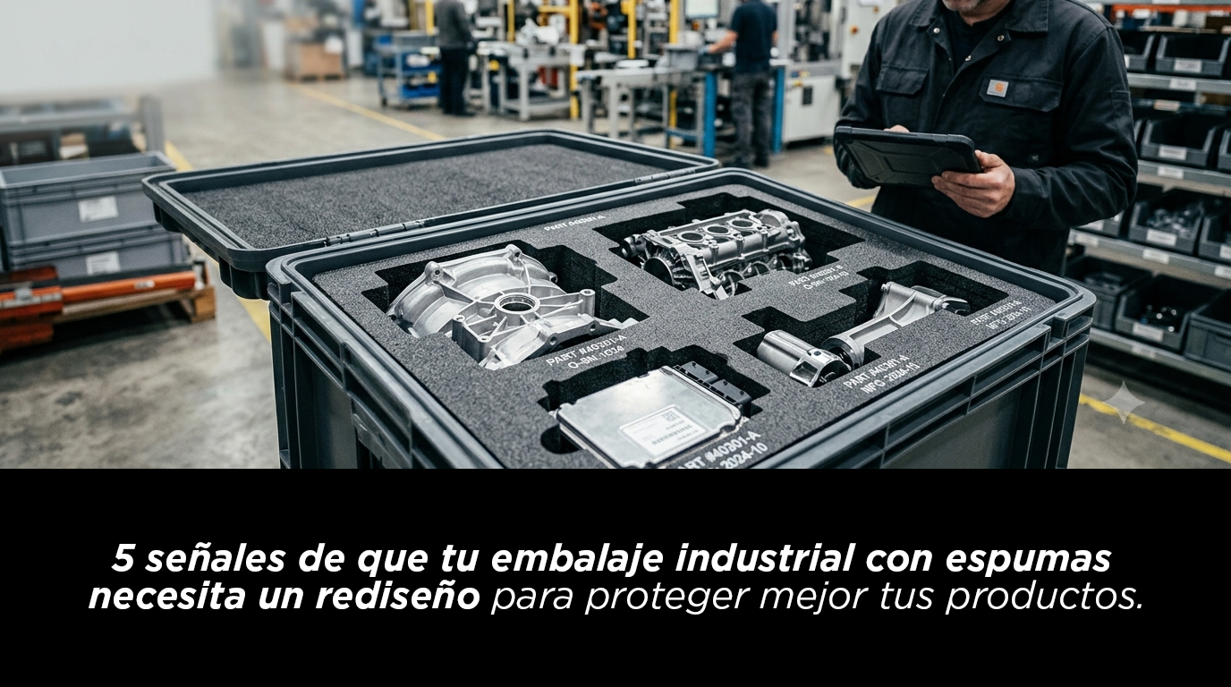 5 señales de que tu embalaje industrial con espumas necesita un rediseño para proteger mejor tus productos