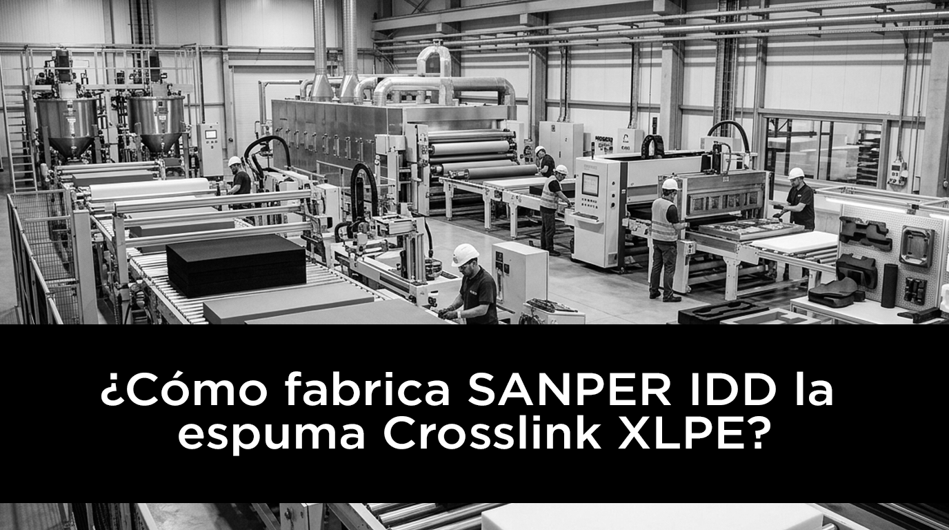 ¿Cómo fabrica SANPER IDD la espuma Crosslink XLPE? Proceso, propiedades y aplicaciones industriales