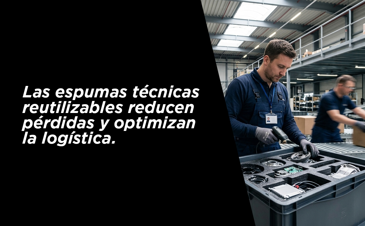 ¿Cómo reducir costos logísticos utilizando espumas técnicas SANPER IDD reutilizables para embalaje industrial?